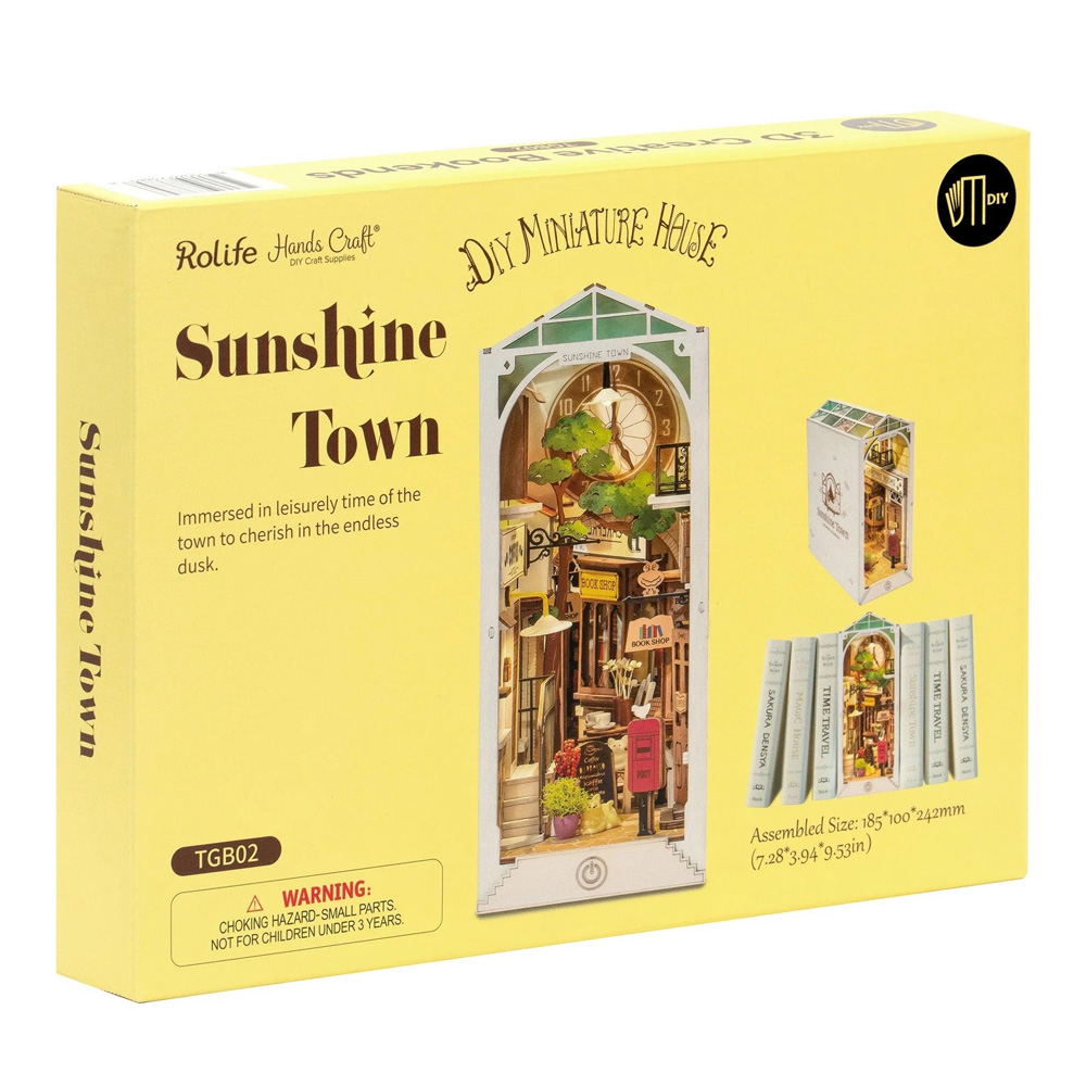 Sunshine Town DIY Mini House Book Nook Kit
