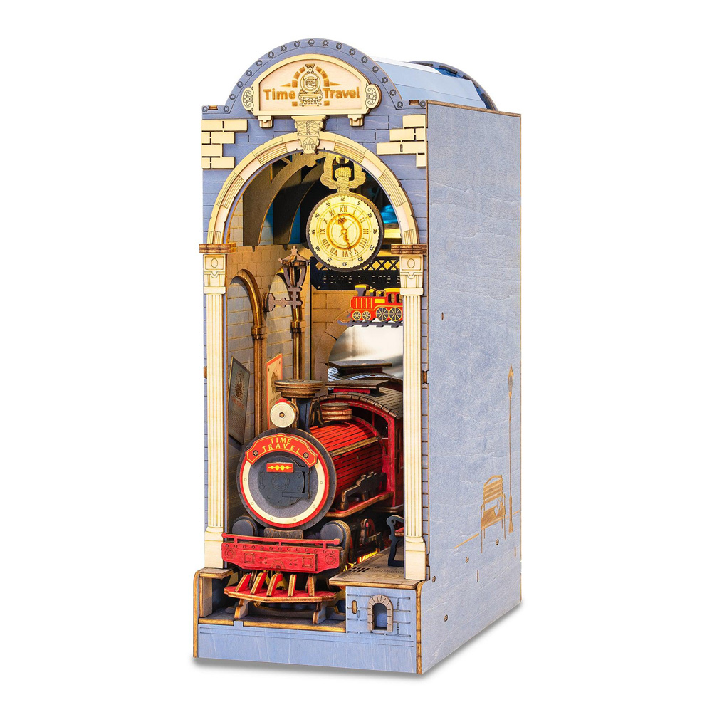 Time Travel DIY Miniature House Book Nook Kit