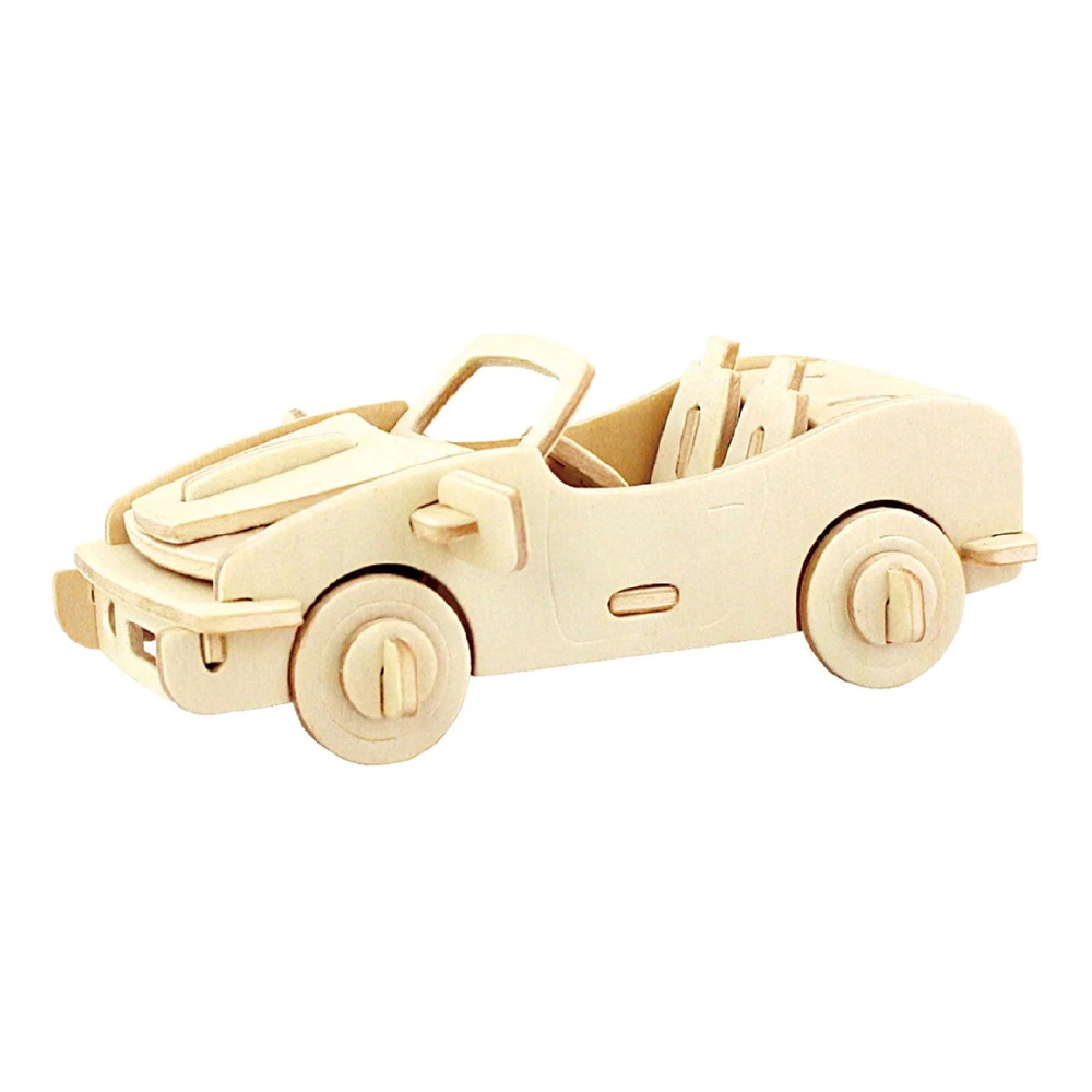 3D Wooden Puzzle: Racing Car