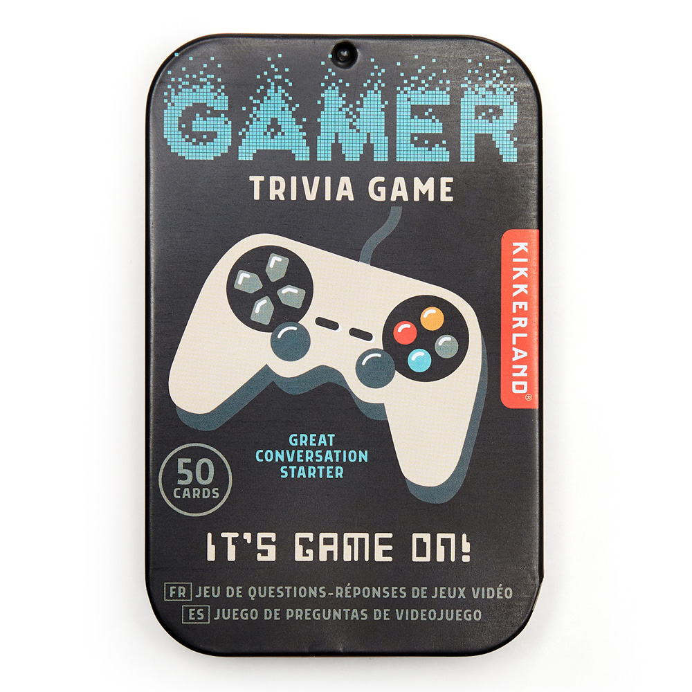 Kikkerland Gamer Trivia Tin