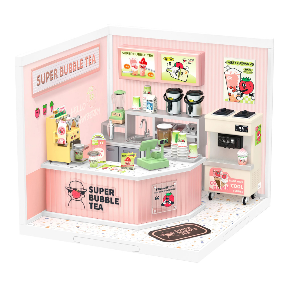 Double Joy Bubble Tea DIY Miniature House Kit