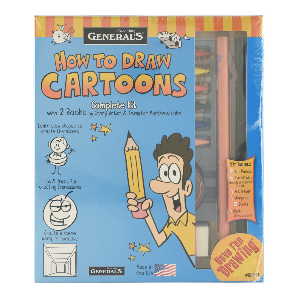 General How To Draw Cartoons Kit