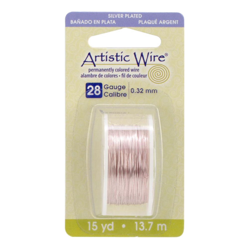 28 Gauge Silver Artistic Wire 15 Yards