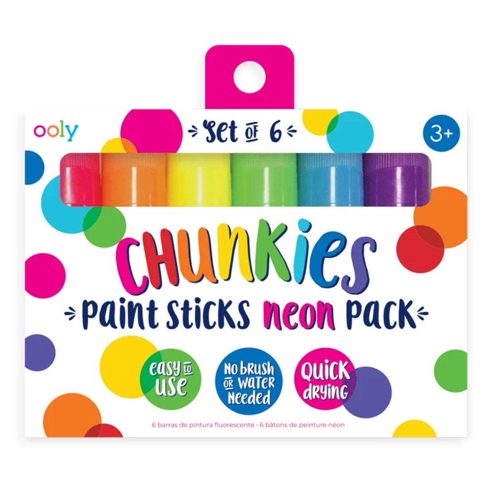 OOLY Chunkies Paint Stick Neon Set/6