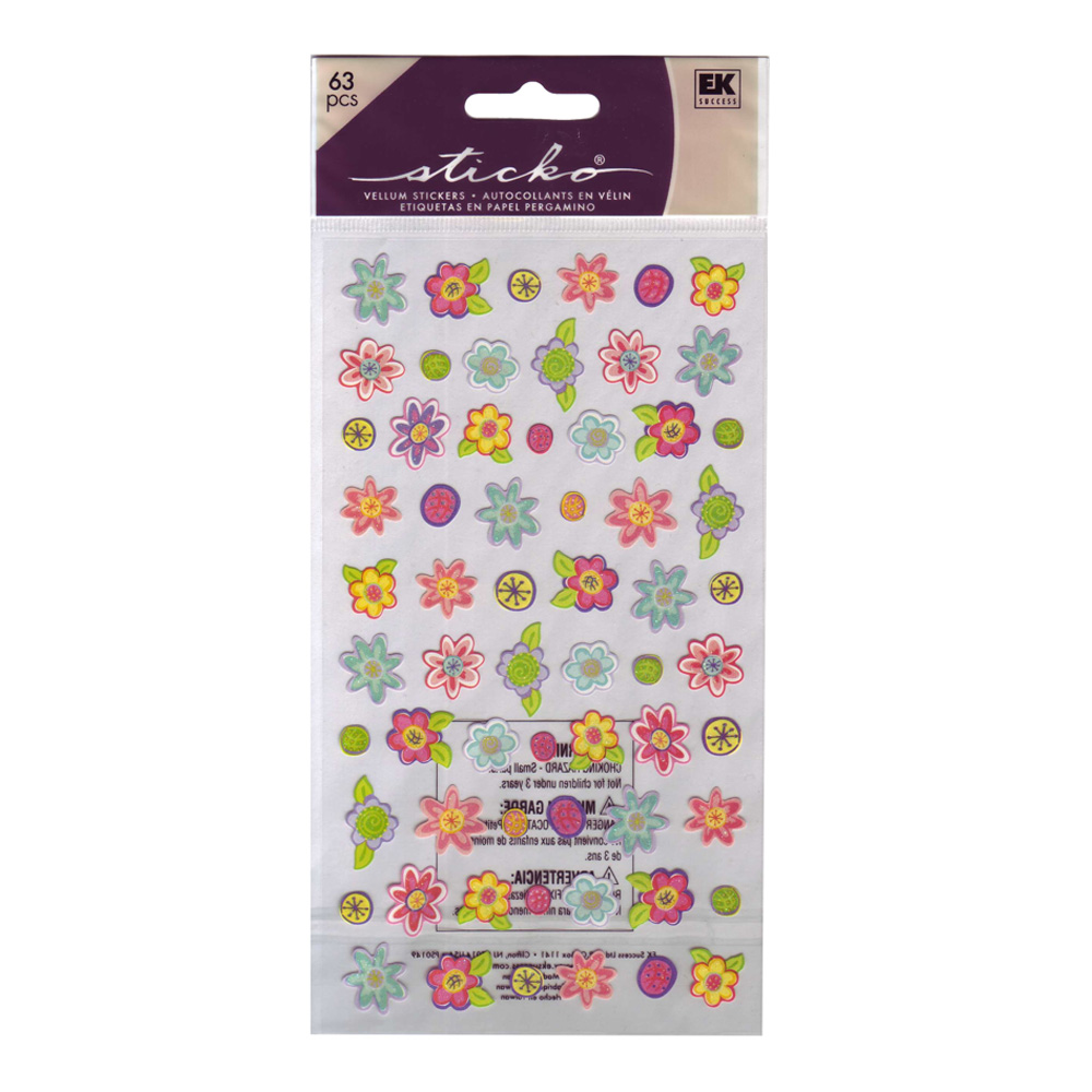 Stickopotamus Stickers Small Teeny Flowers