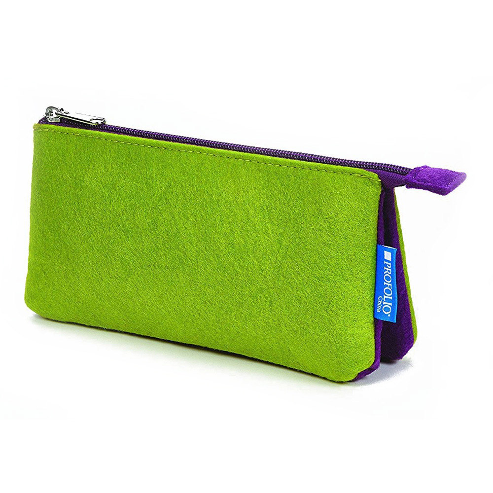 Itoya Midtown Pouch 5 x 9 Green & Purple