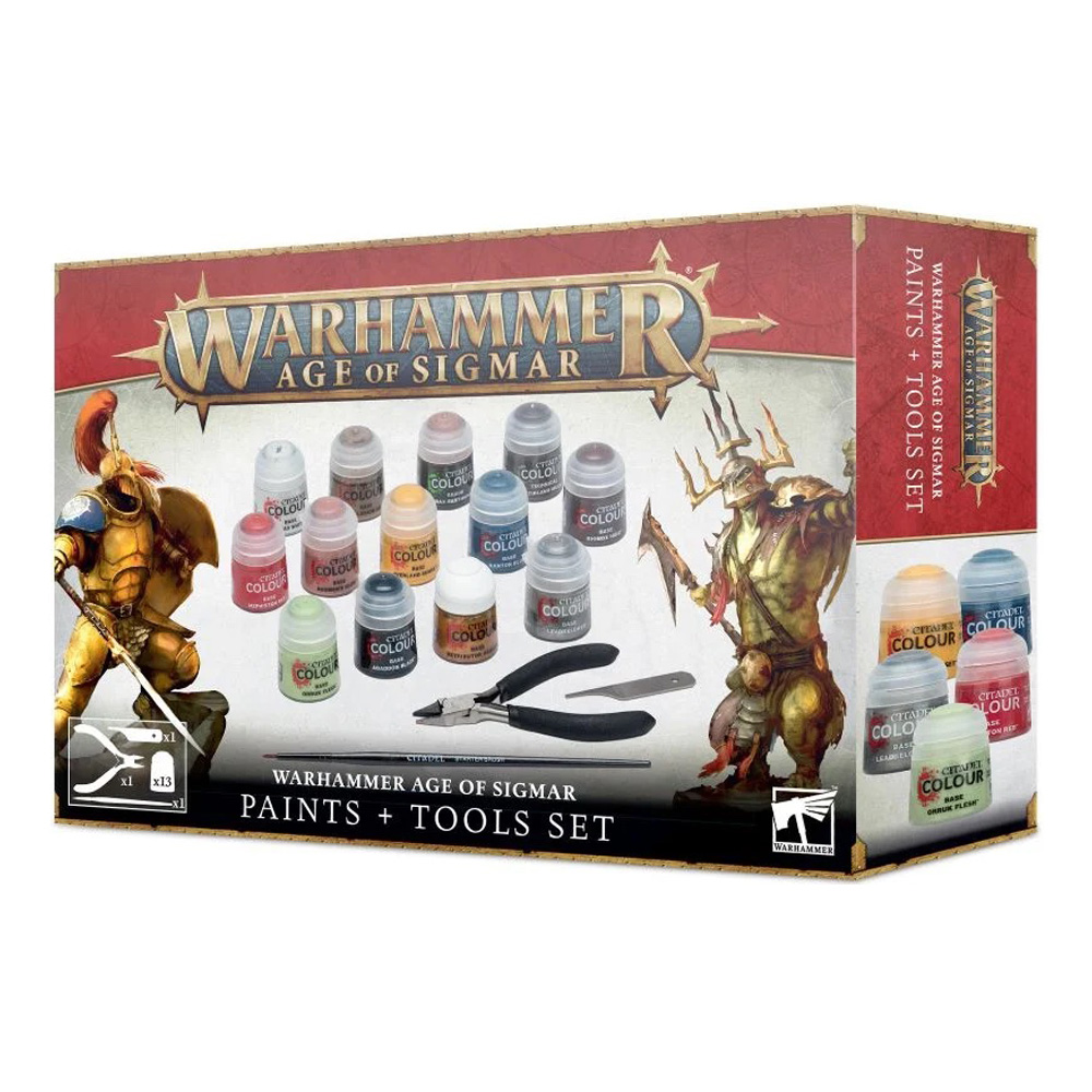 Warhammer Age Of Sigmar Paint & Tool Set