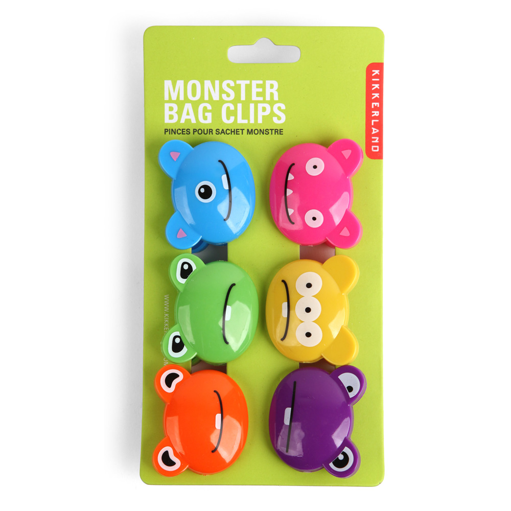 Kikkerland Monster Bag Clips