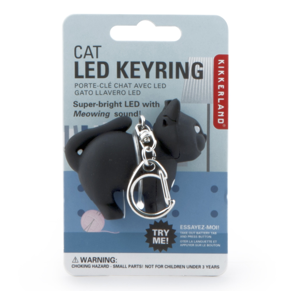 Kikkerland Cat LED Keyring