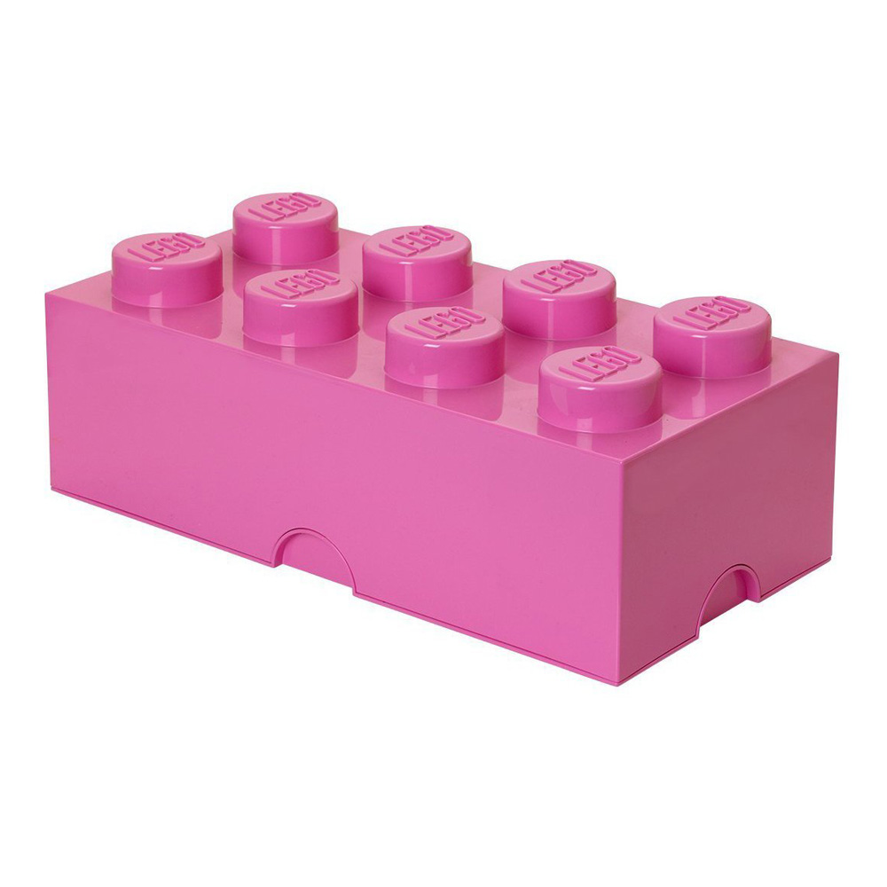 pink lego storage brick