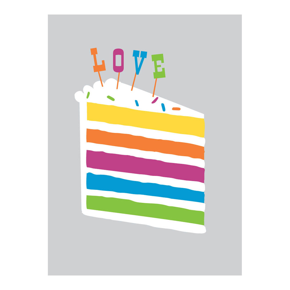 Great Arrow Card: Rainbow Cake