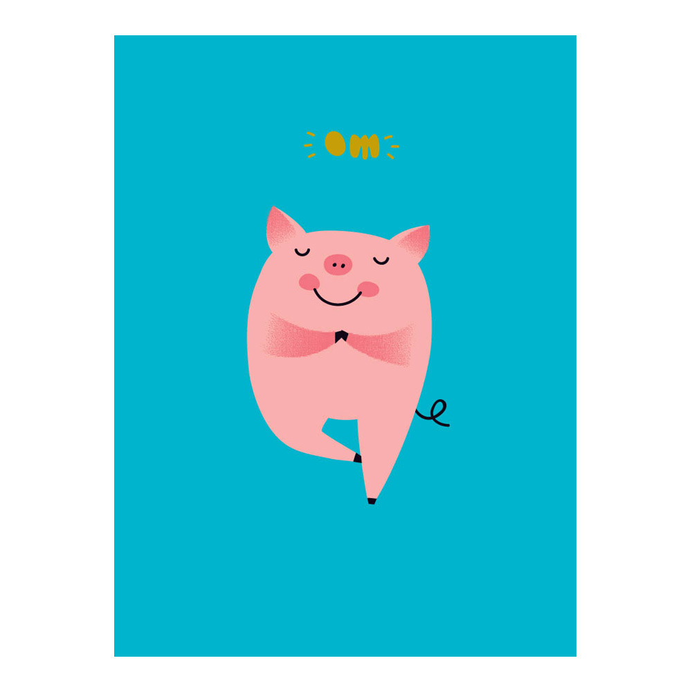 Great Arrow Card: Meditating Pig