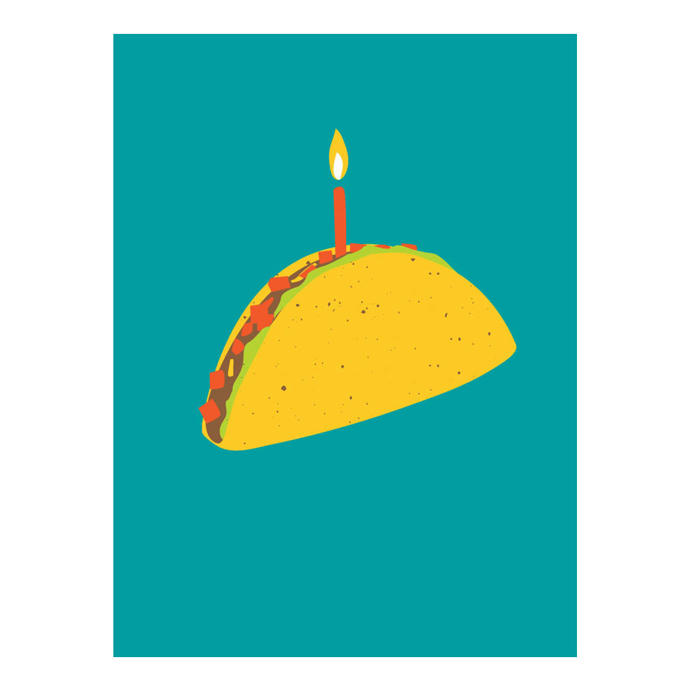 Great Arrow Birthday Card: Birthday Taco