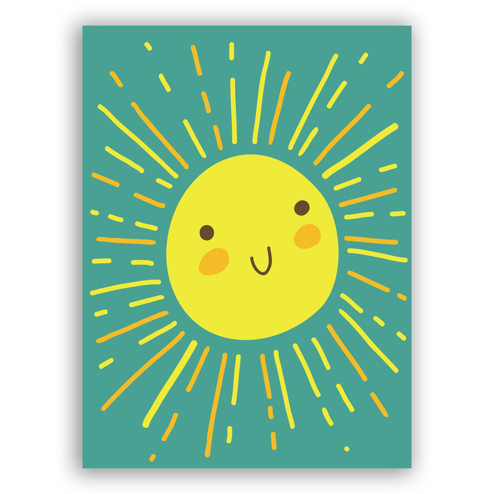 Great Arrow Card: Sunshine (blank)