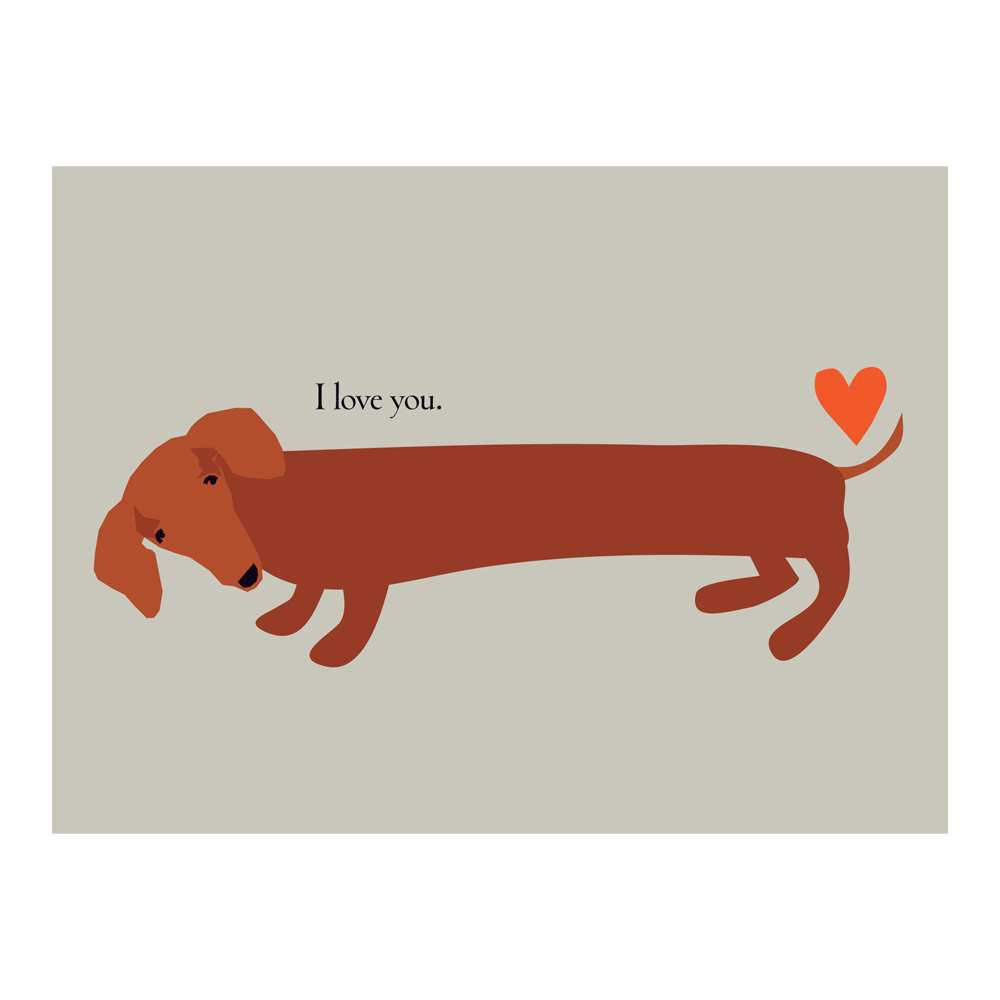 Great Arrow Card: Dachshund