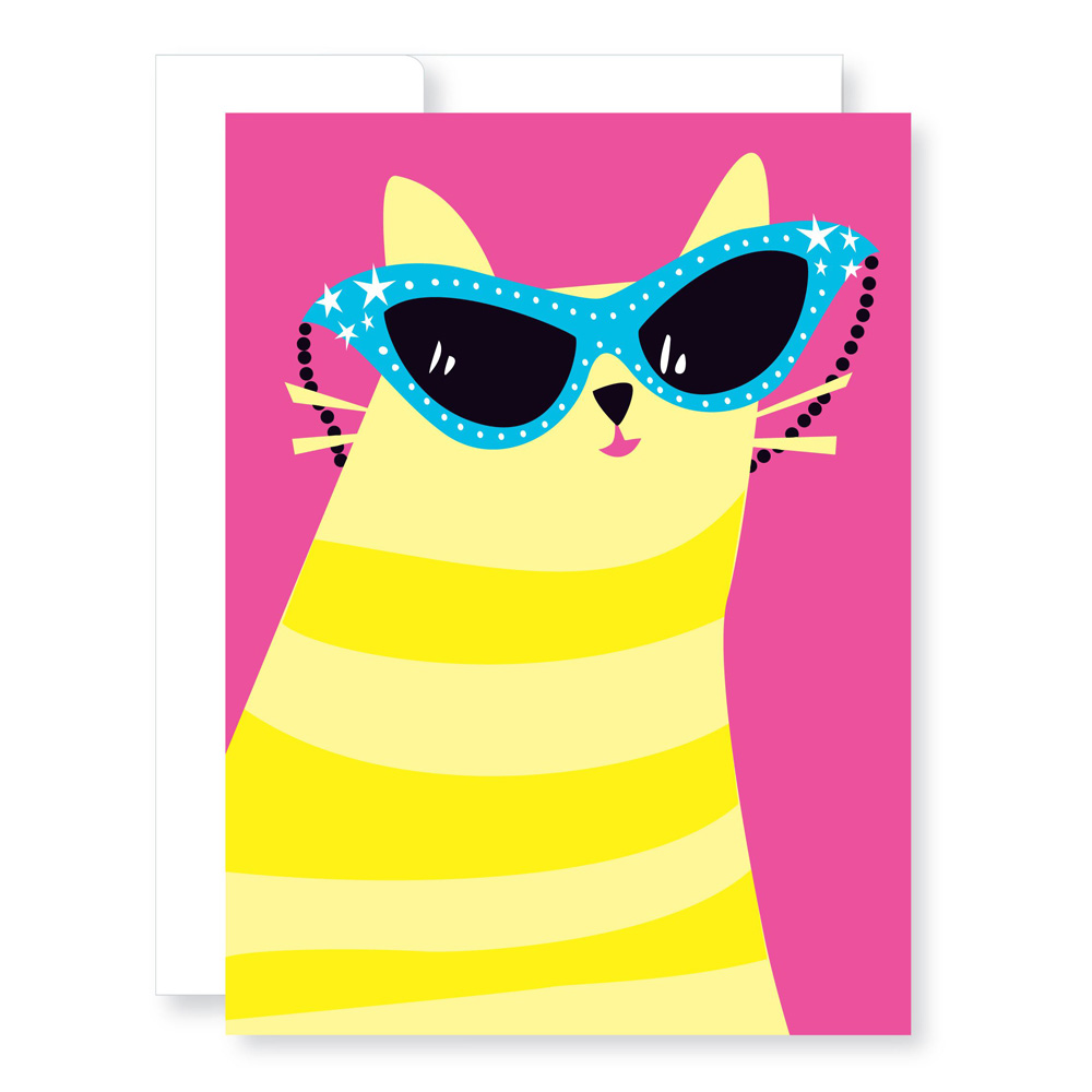 Great Arrow Birthday Card: Fabulous Cat