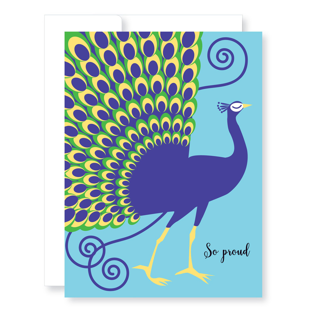 Great Arrow Card: Proud Peacock