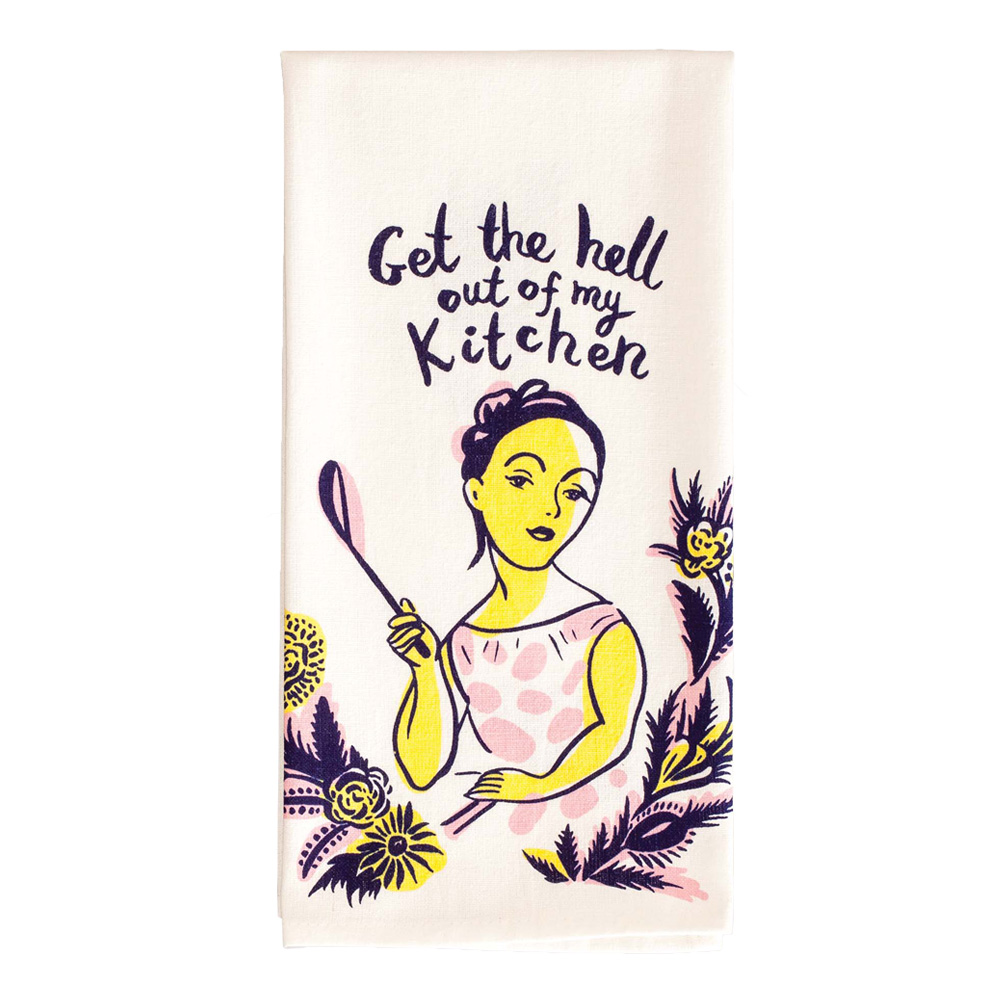 Blue Q Dish Towel: Get the Hell Out of My Kit