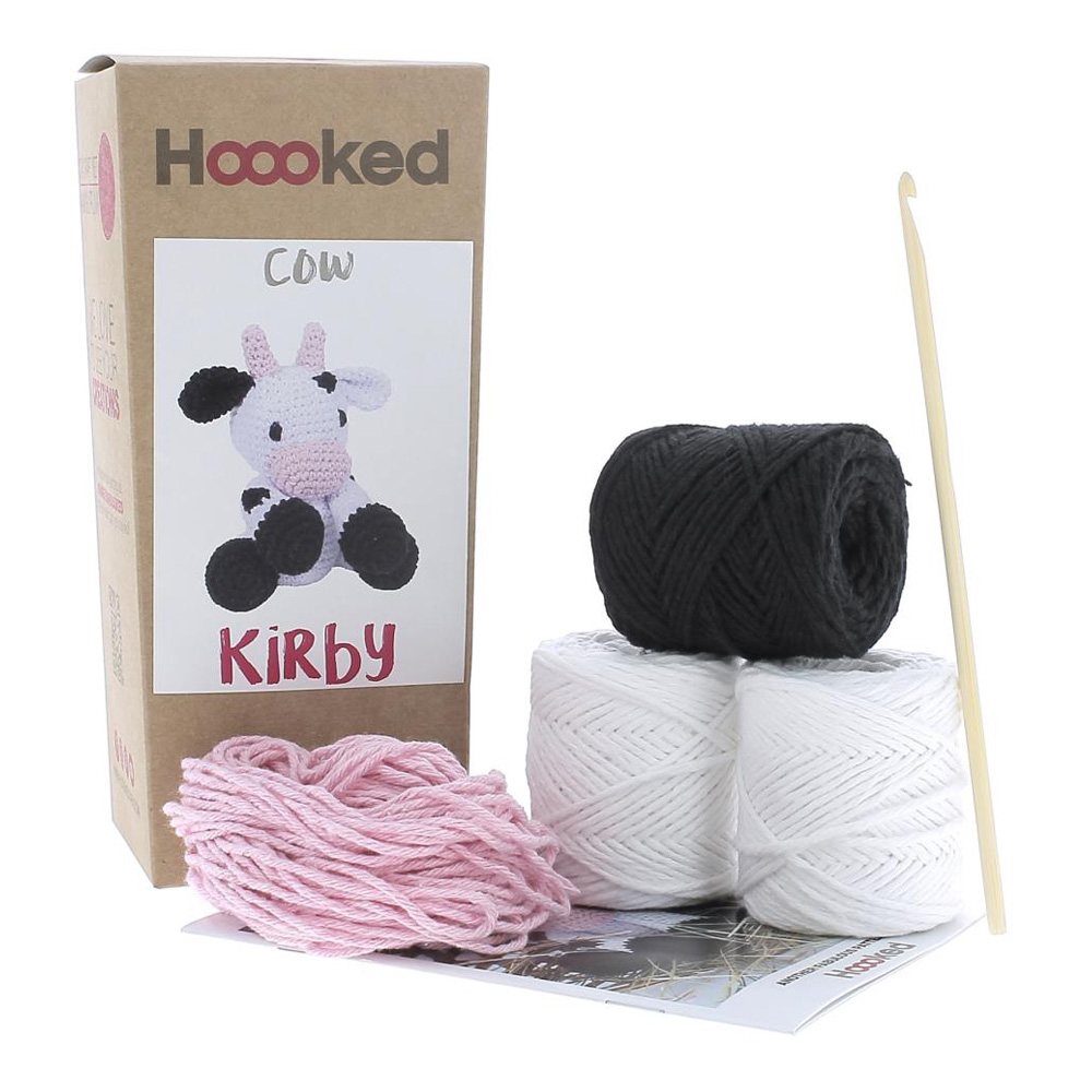 Hoooked Amigurumi Crochet Kit: Cow Kirby