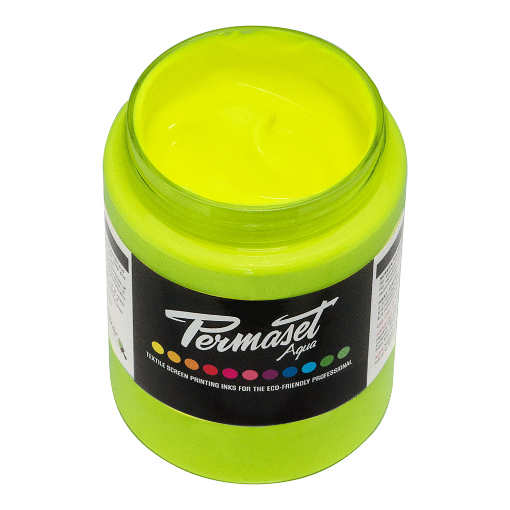 Permaset Aqua Fabric Ink 300ml Glow Yellow