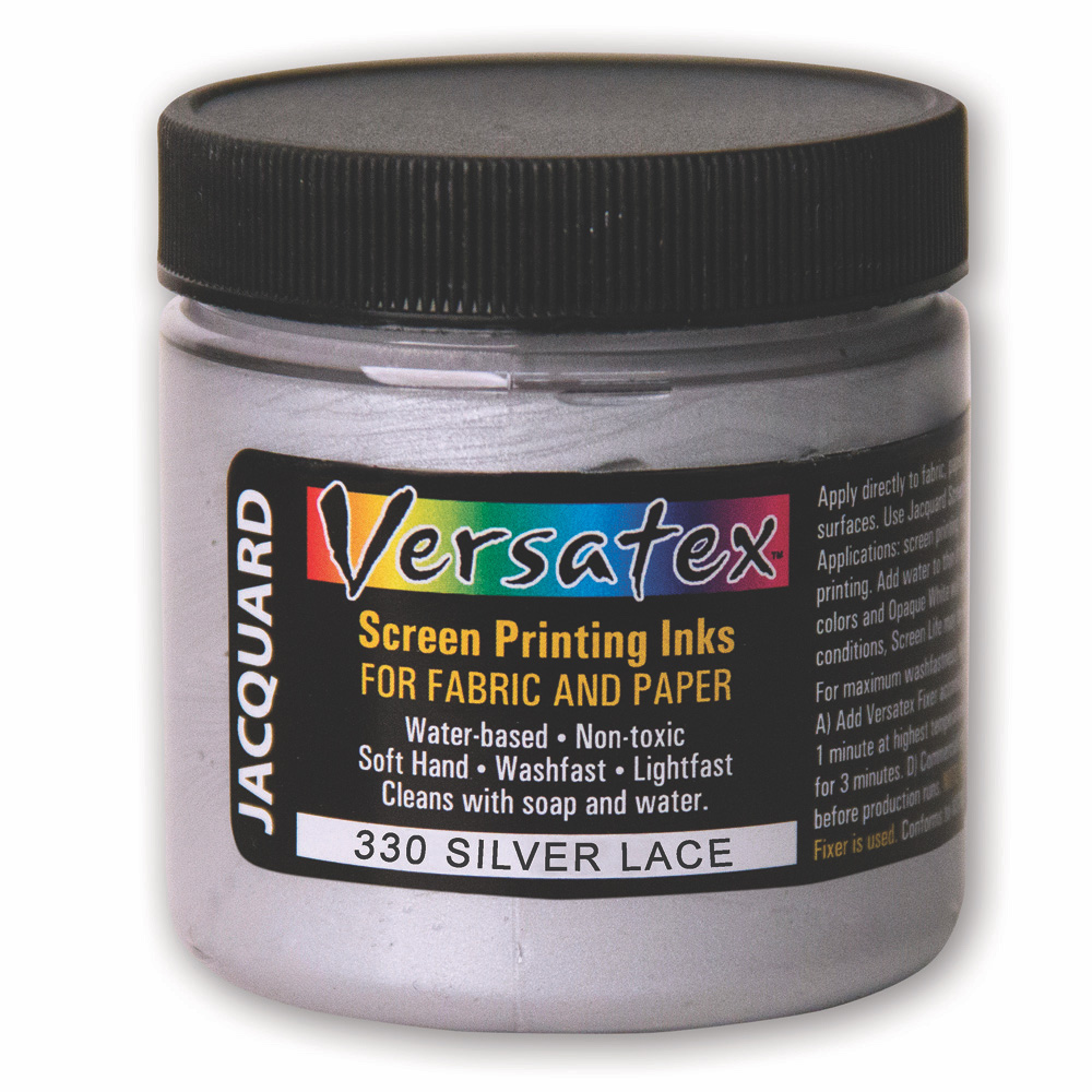 Versatex Screen Ink 4oz Silver Lace