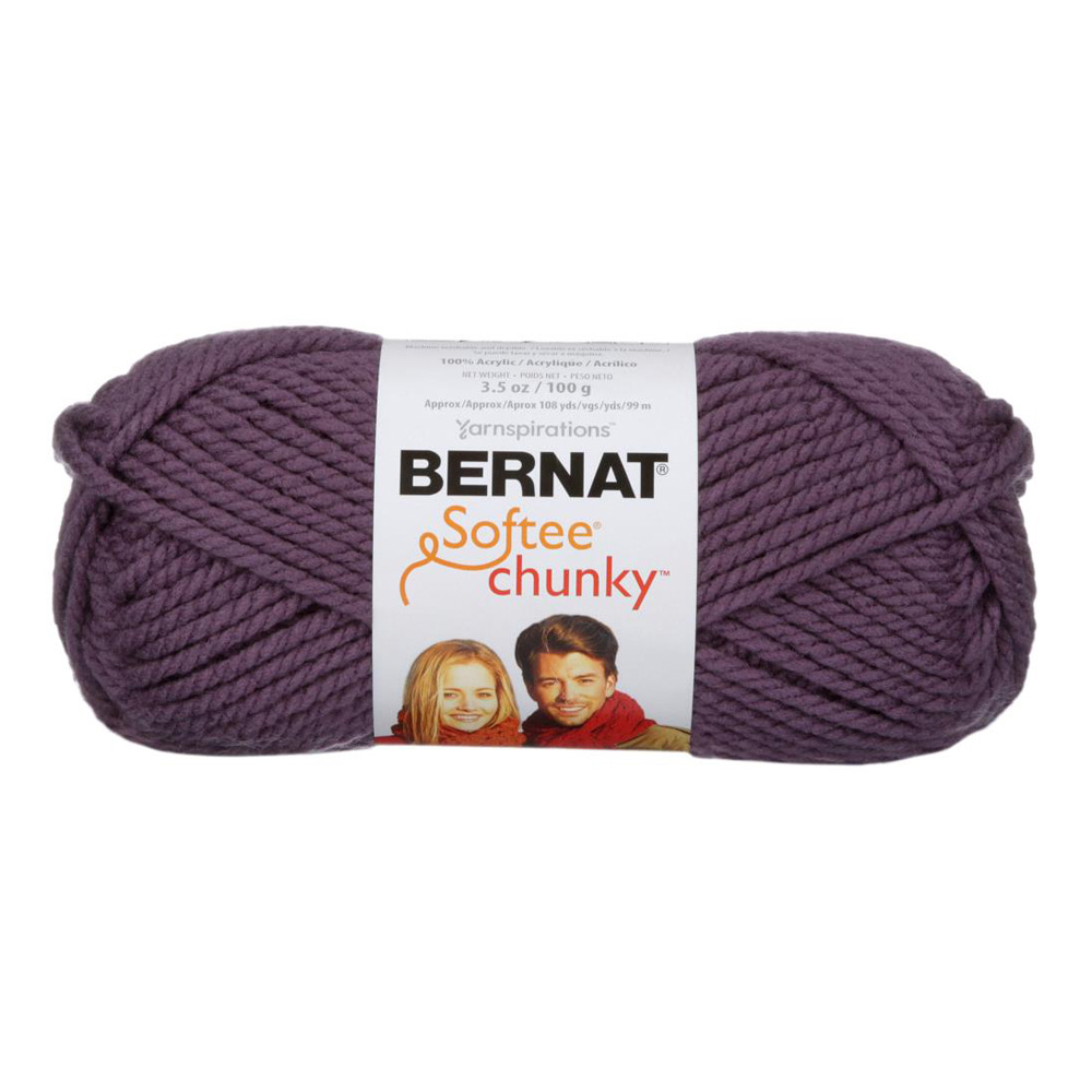 Bernat Softee Chunky Yarn Dark Mauve