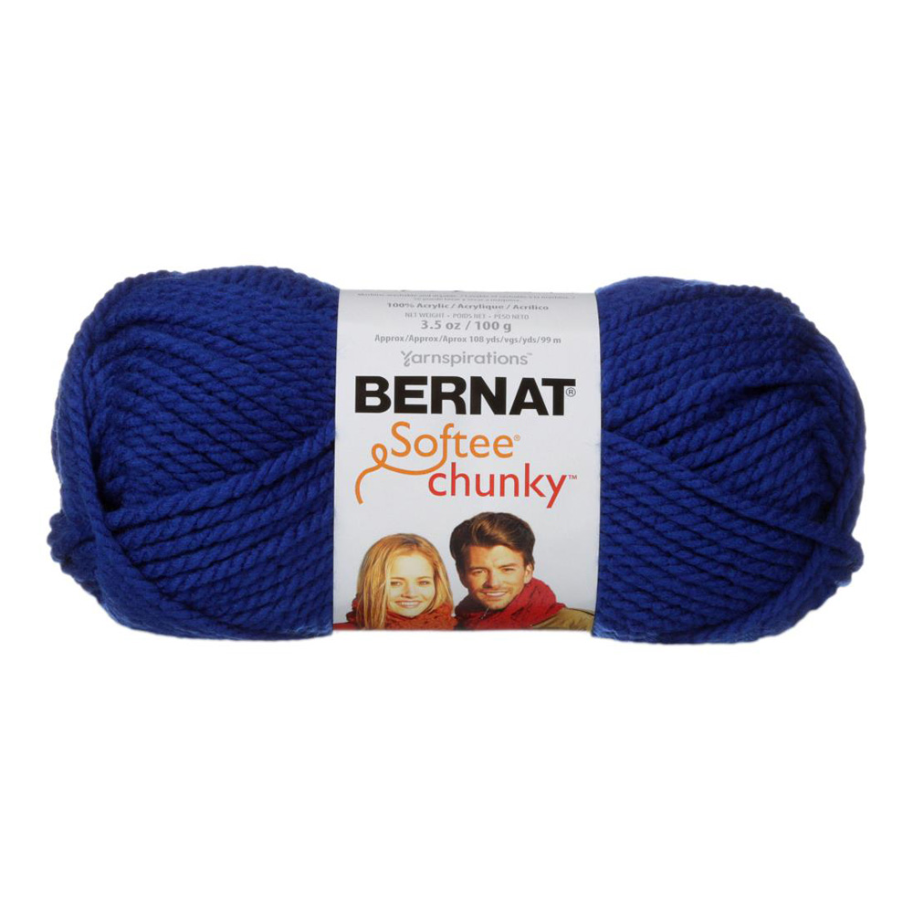 Bernat Softee Chunky Yarn Royal Blue