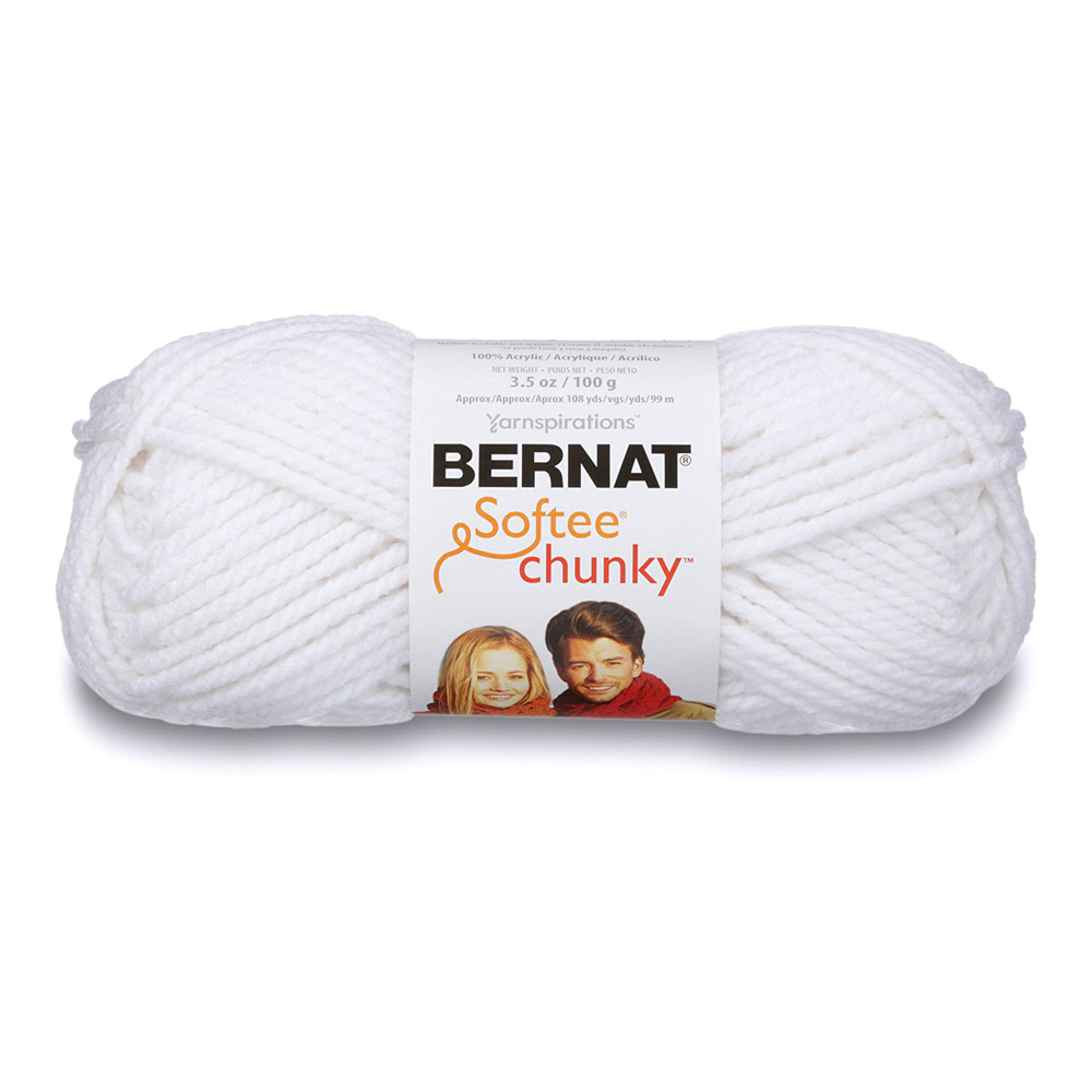 Bernat Softee Chunky Yarn White