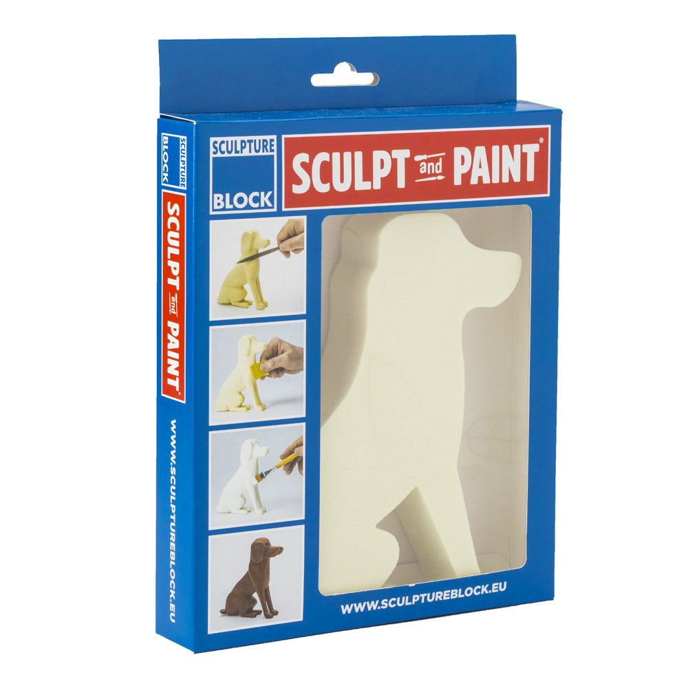 Sculpture Block Sculpt & Paint Dog