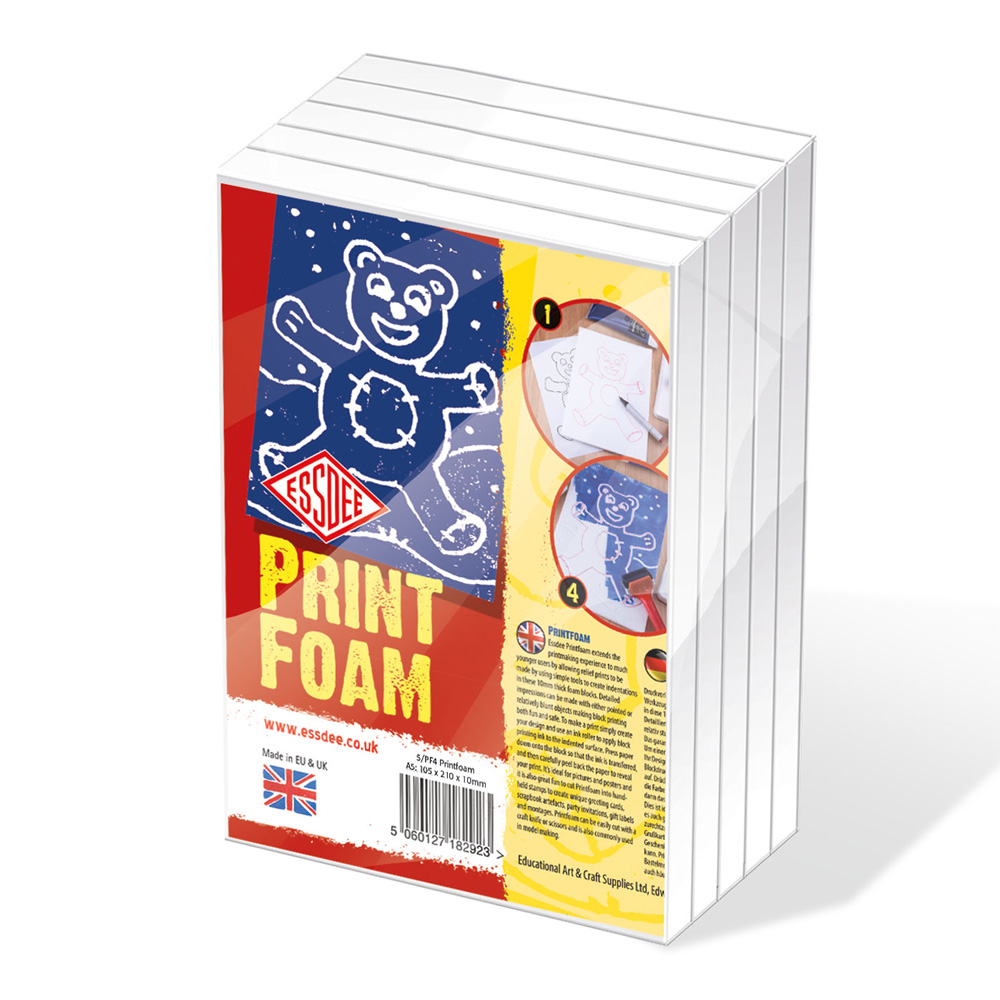 Essdee Print Foam 5.82X8.26 inch Pack of 5