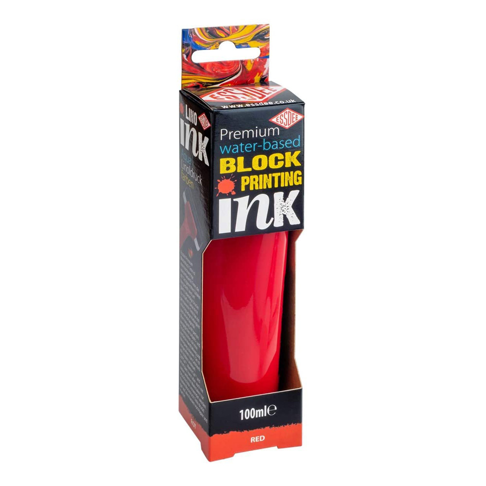 Essdee Block Printing Ink Red 100ml