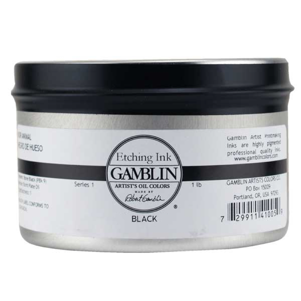 Gamblin Etching Ink Portland Black 1 Lb