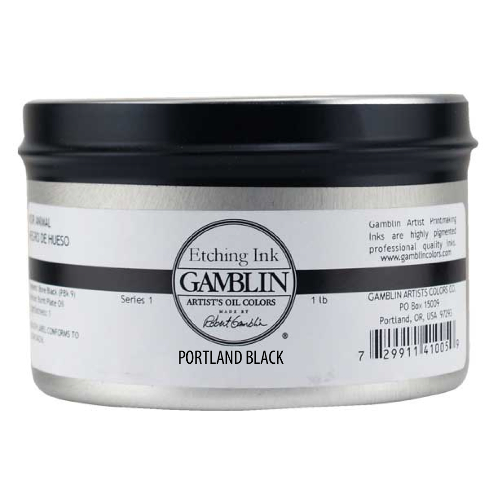 Gamblin Etching Ink Portland Cool Black 1 Lb