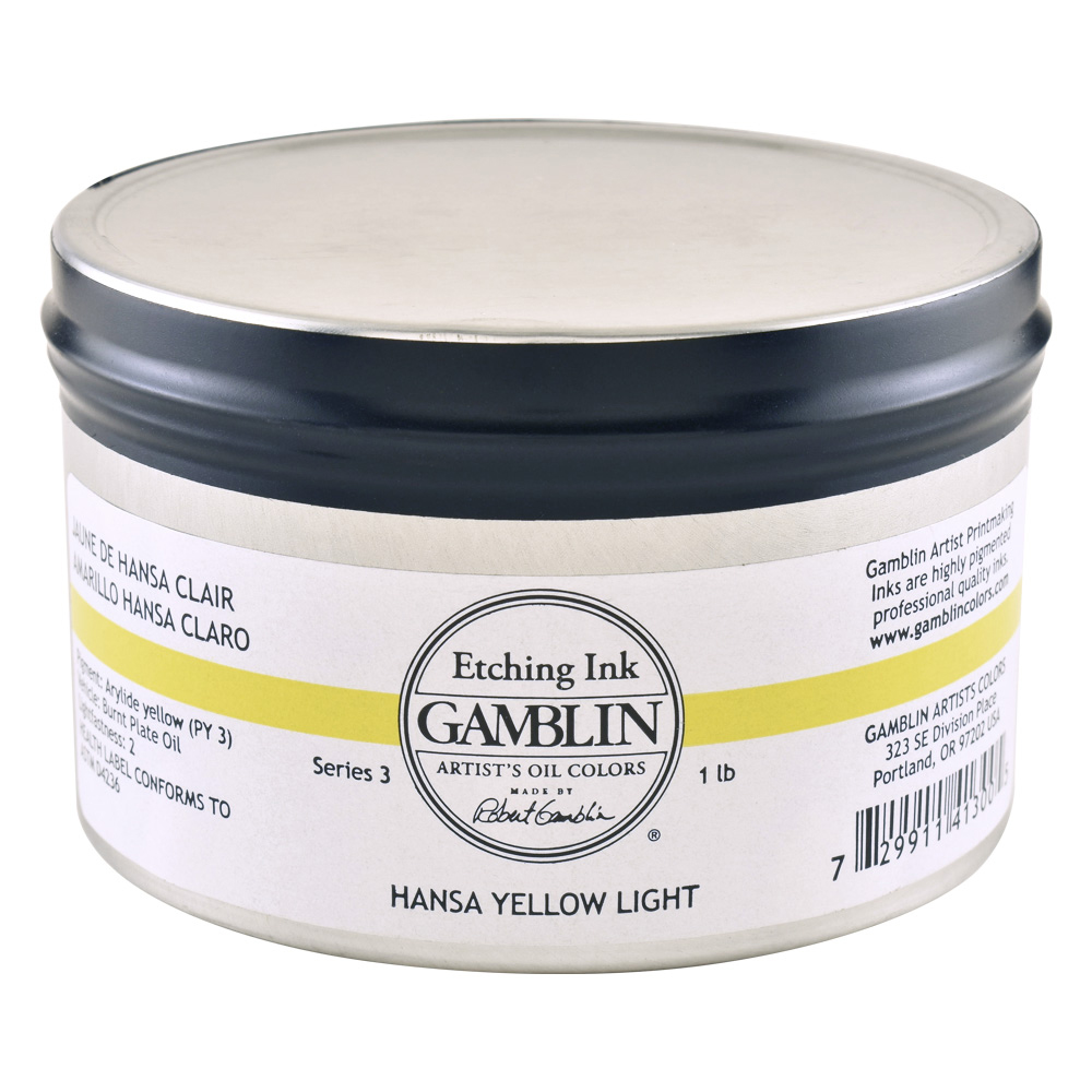 Gamblin Etching Ink Hansa Yellow Lt 1 Lb