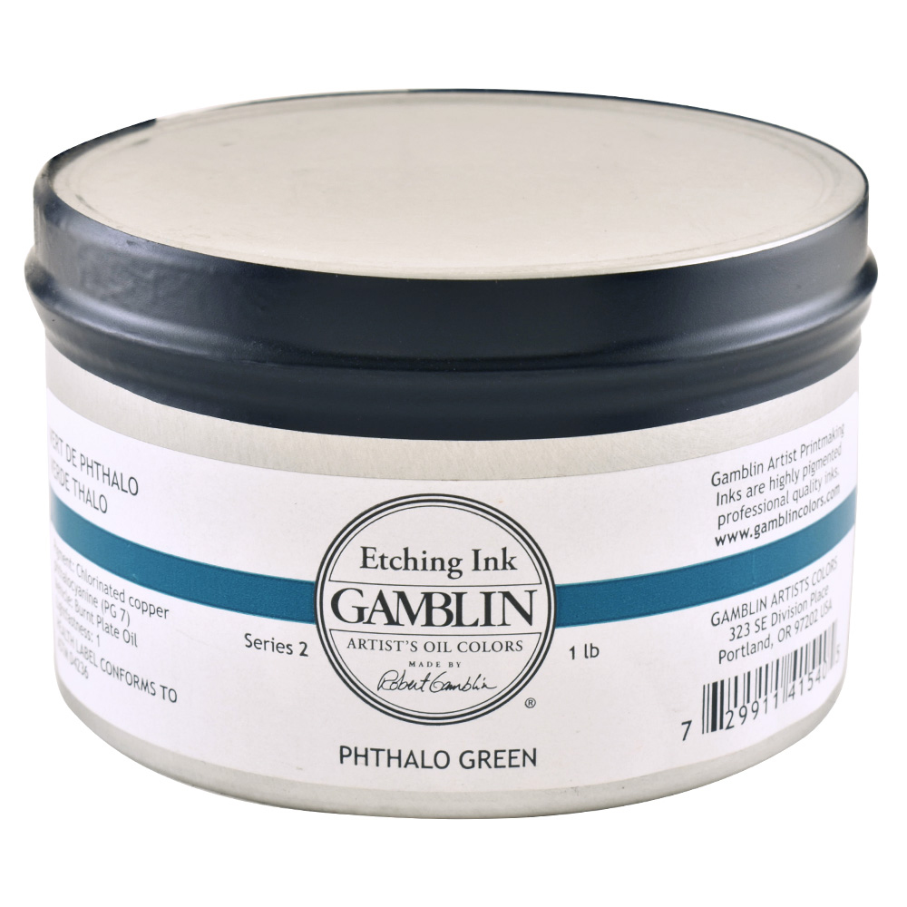 Gamblin Etching Ink Phthalo Green 1 Lb