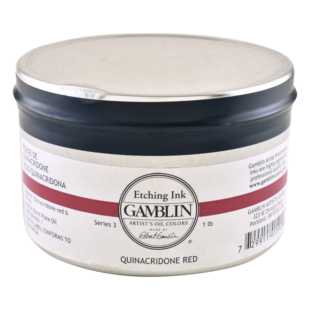 Gamblin Etching Ink Quinacridone Red 1 Lb