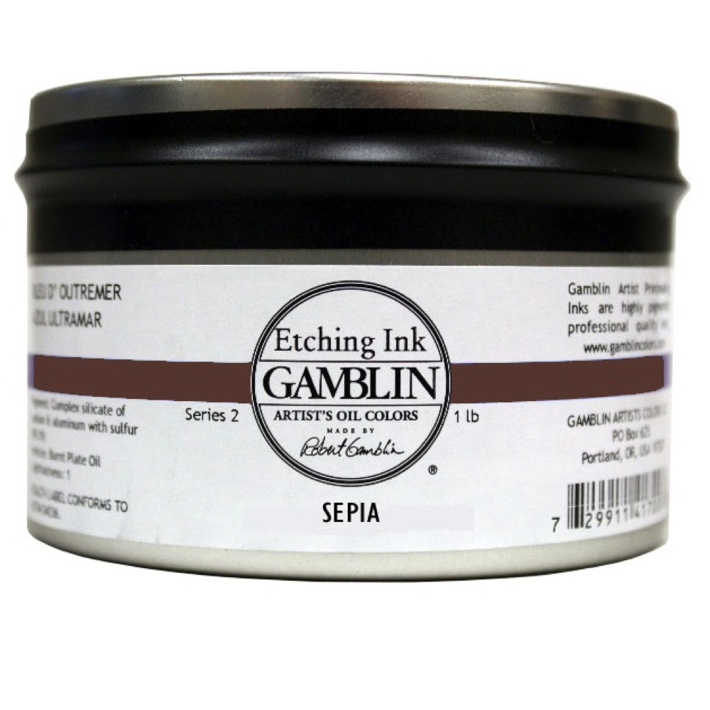 Gamblin Etching Ink Sepia 1 Lb