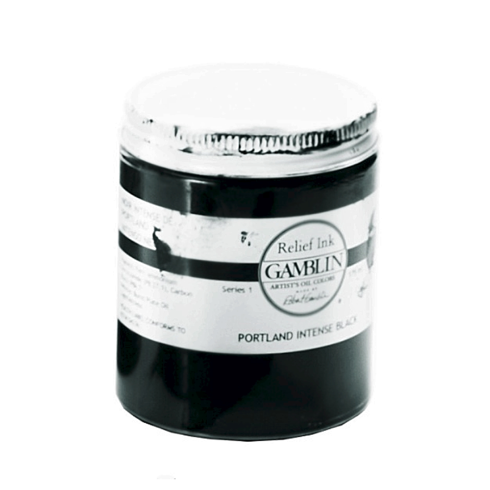 Gamblin Relief Ink Portland Int Black 175Ml