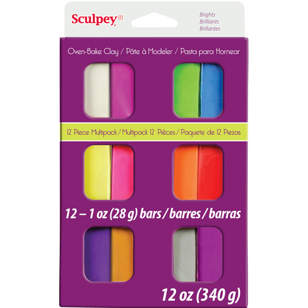 Sculpey III Multipack Brights 12x1oz