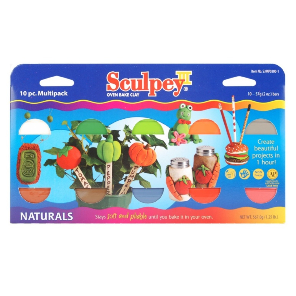 Sculpey III Multipack Naturals Colors