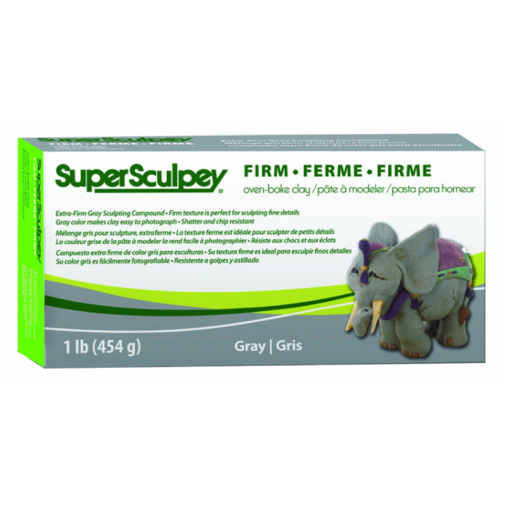 Super Sculpey Firm Gray 1lb