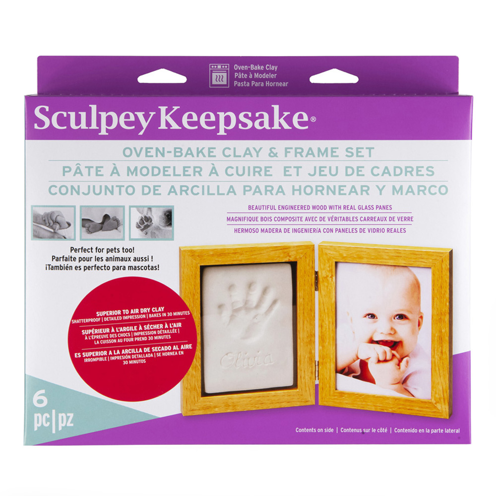 Sculpey Keepsake Frame Kit White