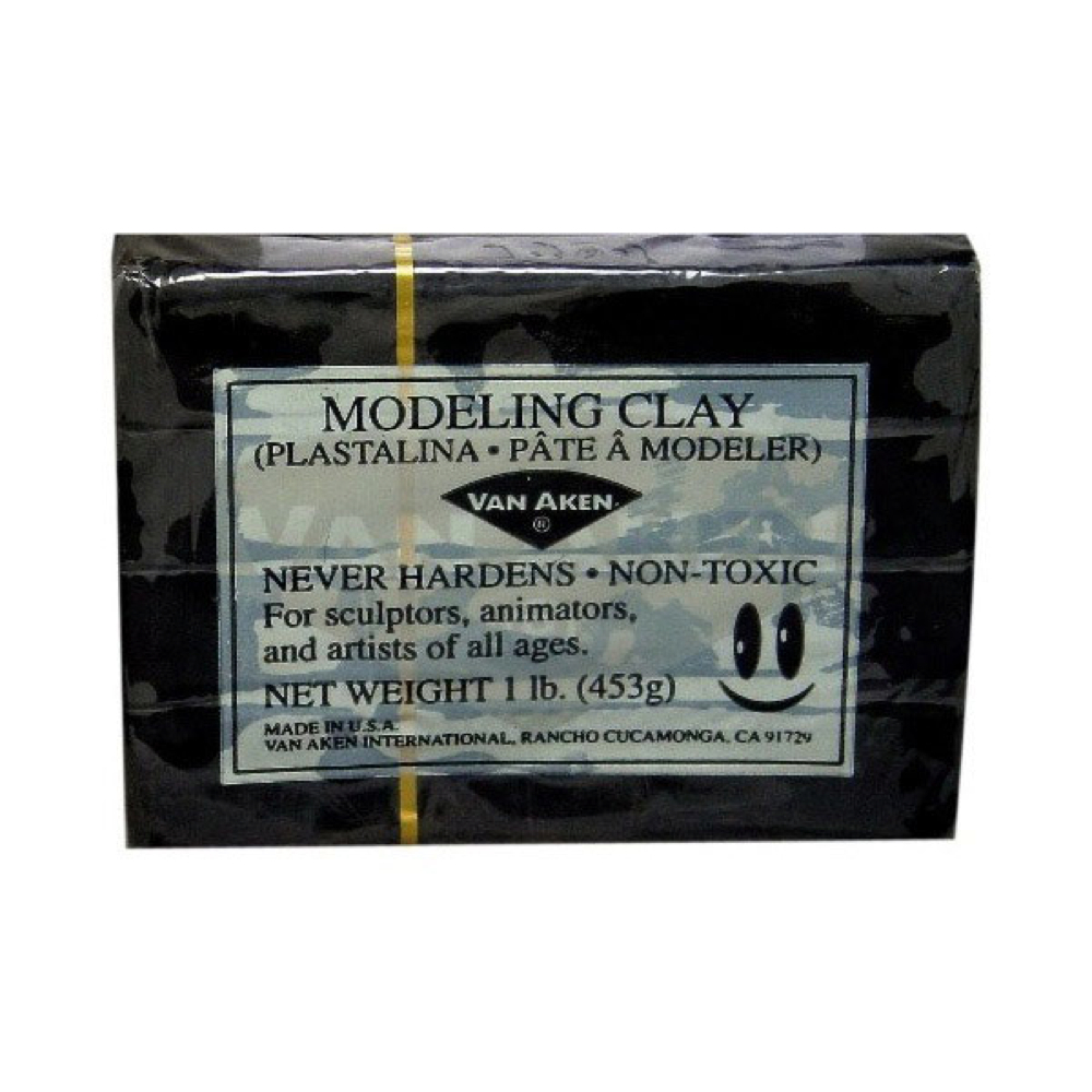 Van Aken Modeling Clay 1 Lb Black