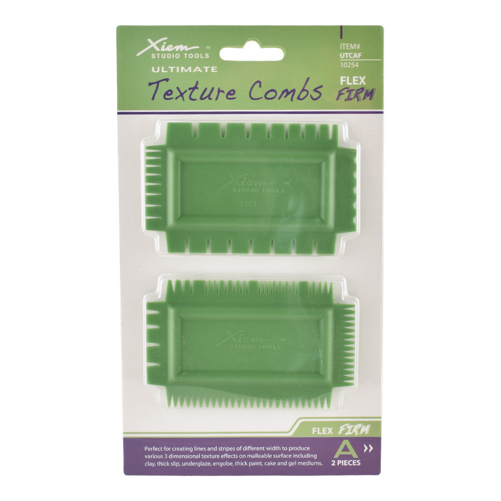 Firm, Set A Xiem Tools Ultimate Texture Combs