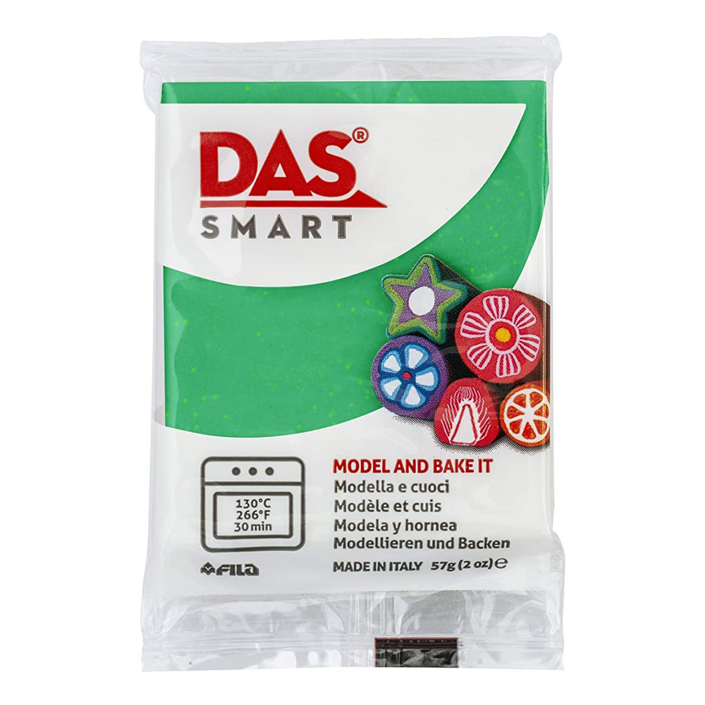 DAS Smart Clay 2oz Green Glitter