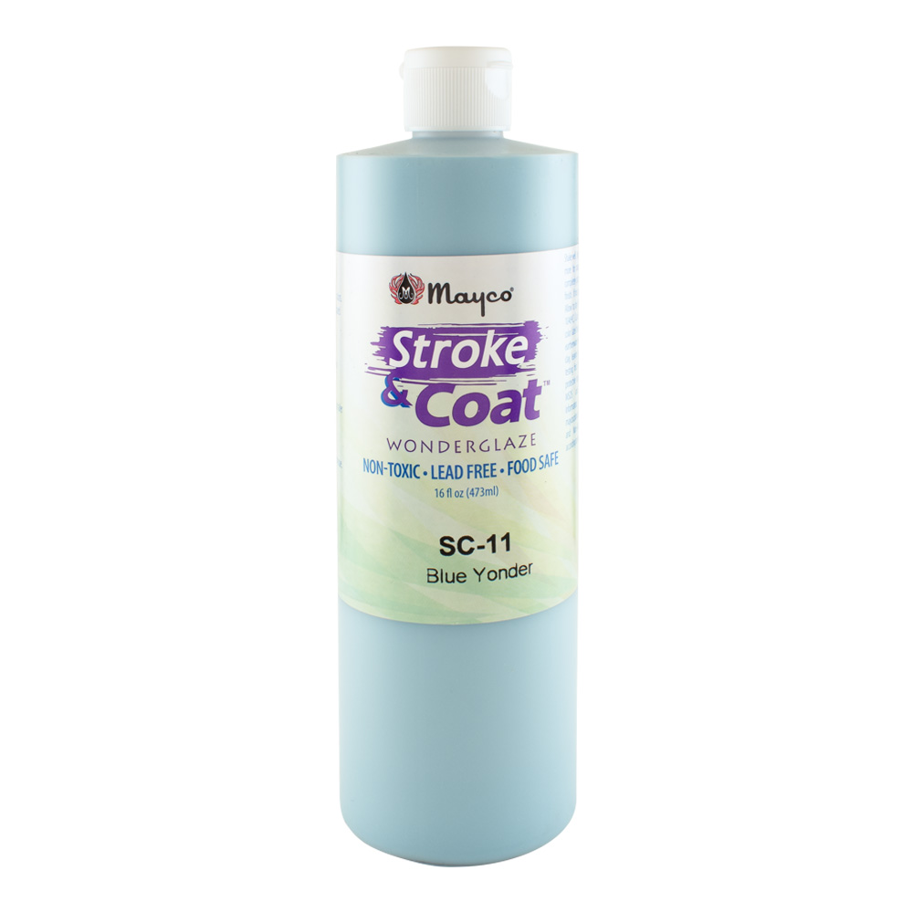 Mayco Stroke & Coat Glaze Pint Blue Yonder