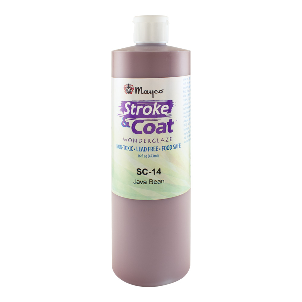 Mayco Stroke & Coat Glaze Pint Java Bean