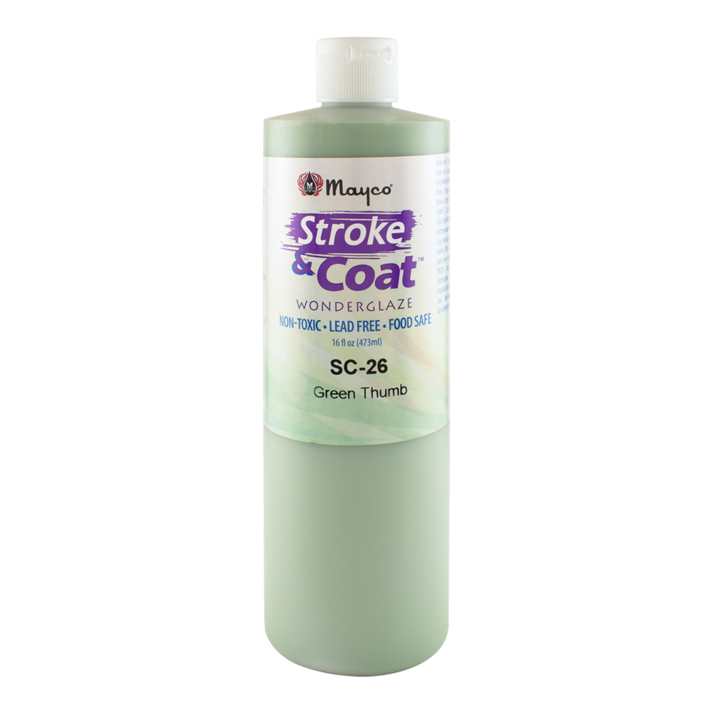 Mayco Stroke & Coat Glaze Pint Green Thumb