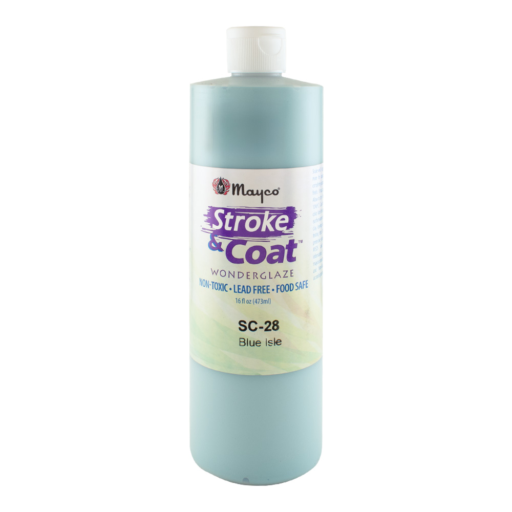 Mayco Stroke & Coat Glaze Pint Blue Isle