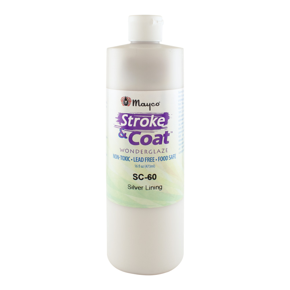 Mayco Stroke & Coat Glaze Pint Silver Lining